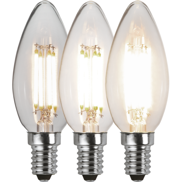 LED-Lampe E14 B35 Clear 3-step memory