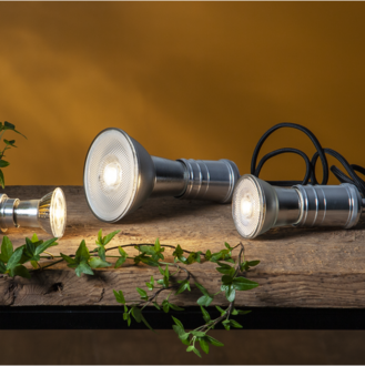LED-Lampe E27 PAR20 Spotlight Glass