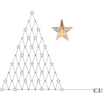 Lichternetz Star Curtain