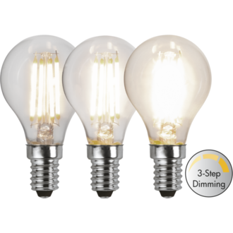 LED-Lampe E14 P45 Clear 3-step 