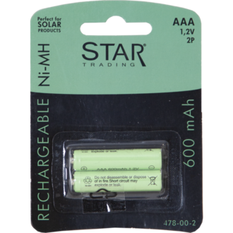 Aufladbare Batterie AAA 1,2V 600mAh Ni-MH