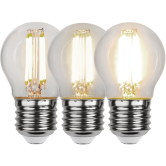 LED-Lampe E27 G45 Clear 3-step memory