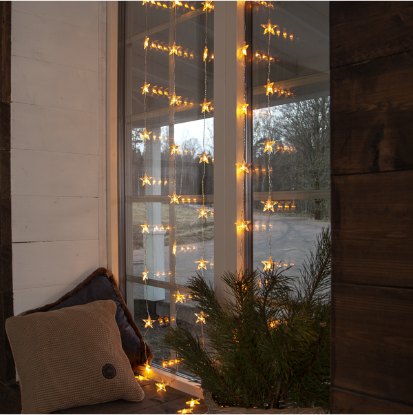 Lichtervorhang Star Curtain