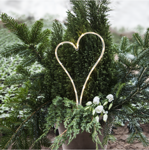 LED Grablicht Decorationheart