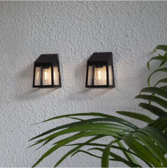 SolarWandlaterne 2er Set Wally Filament