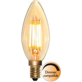 LED-Lampe E14 C35 Soft Glow