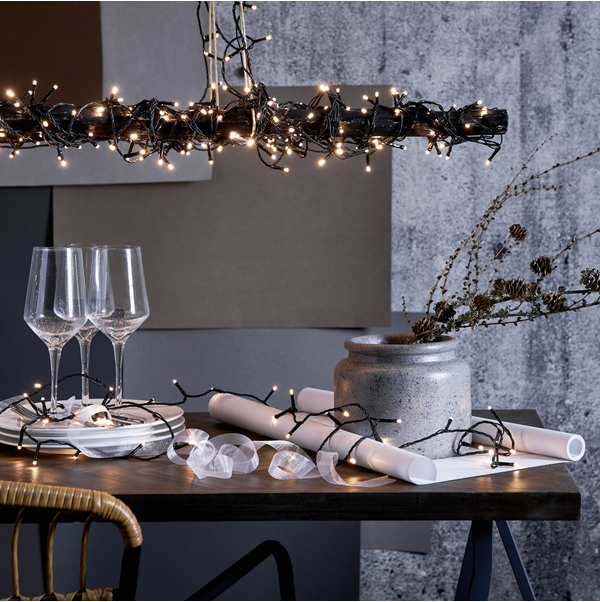 Lichterkette Crispy Ice White