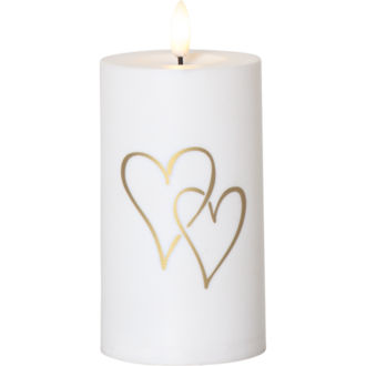 LED Kerze Flamme Heart
