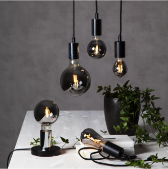 LED-Lampe E27 G80 Plain Smoke