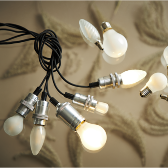 LED-Lampe E14 P45 Frosted