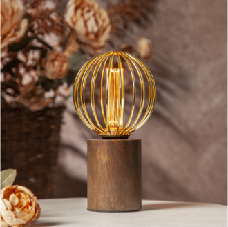LED-Lampe E27 G125 Decoled Metal