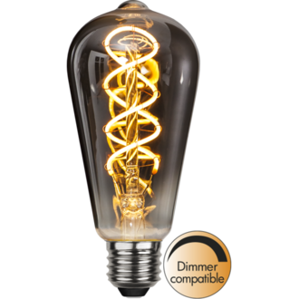 LED-Lampe E27 ST64 Decoled Spiral Smoke