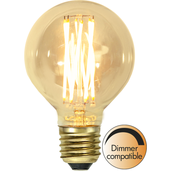 LED-Lampe E27 G80 Vintage Gold