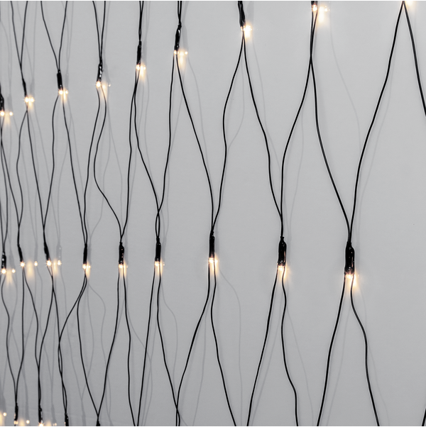 Lichternetz Crispy Ice White