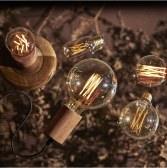 LED-Lampe E27 ST64 Vintage Gold