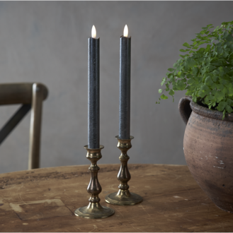 LED Leuchterkerze 2er Set Flamme