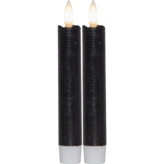LED Leuchterkerze 2er Set Flamme