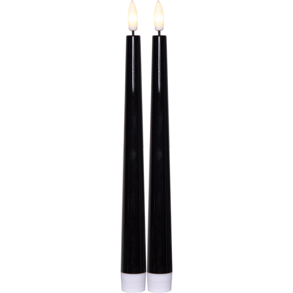 LED Leuchterkerze 2er Set Flamme Candy