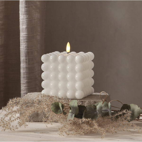 LED Stumpenkerze Flamme Dot