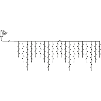 Lichtvorhang Icicle Crispy Ice White