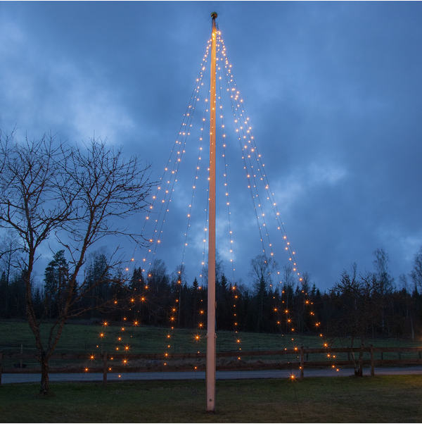 Fahnenmast-Lichter Golden Warm White