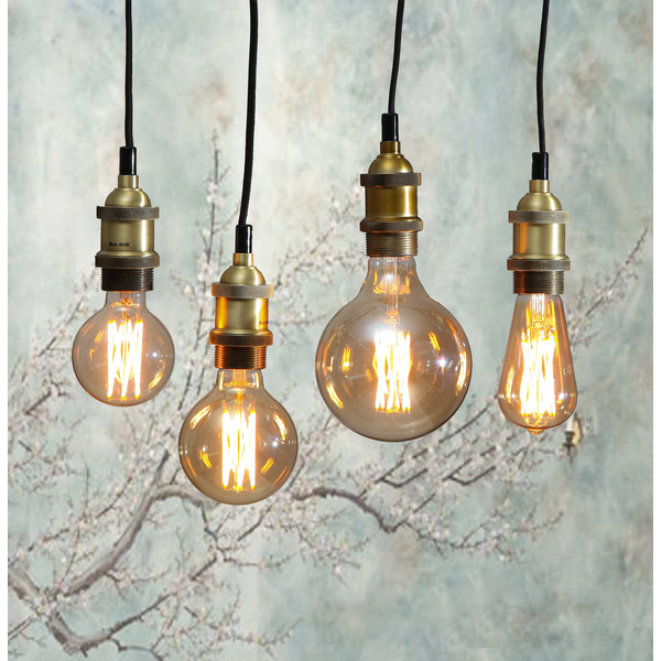 LED-Lampe E27 G80 Vintage Gold