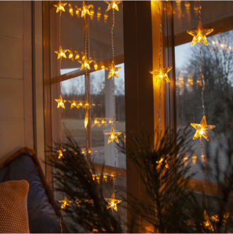 Lichtervorhang Star Curtain