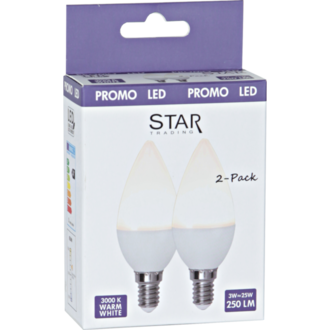 LED-Lampe E14 2 Pack Opaque Basic