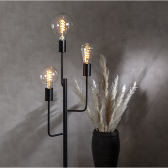 LED-Lampe E27 G95 Decoled Spiral Clear 3-step memory