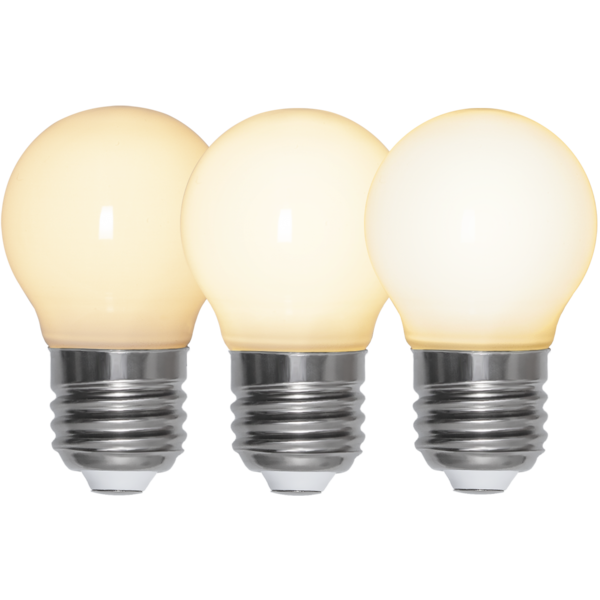 LED-Lampe E27 G45 Opaque Fil RA90 3-step memo