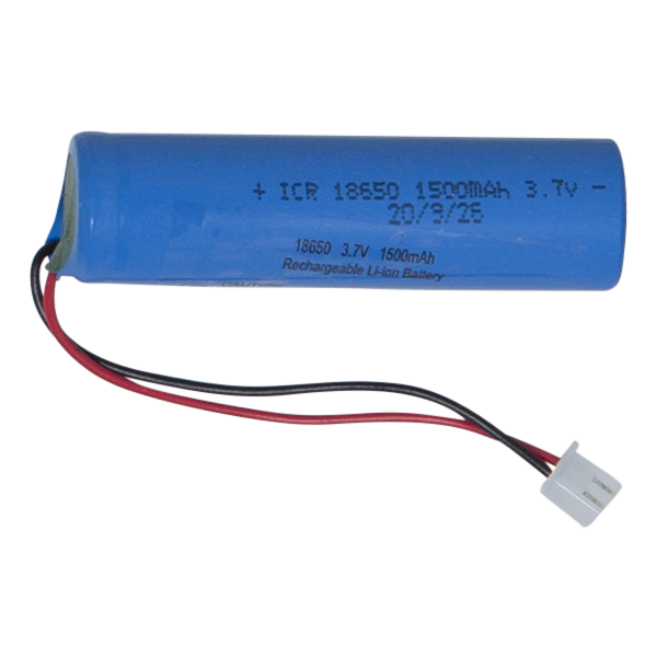 Aufladbare Batterie 18650 3,7V 1500mAh Li-ion XH 2,54mm plug