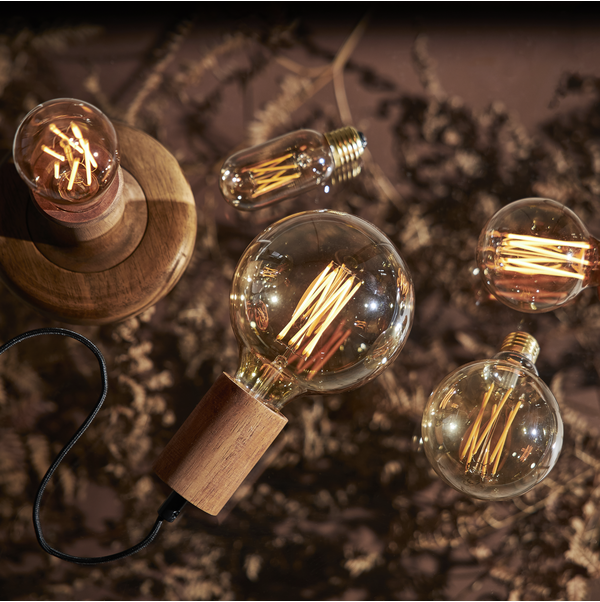 LED-Lampe E27 T45 Vintage Gold