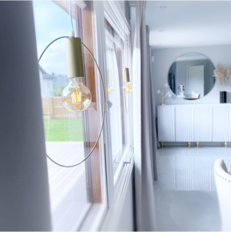 LED-Lampe E27 G80 Plain Amber