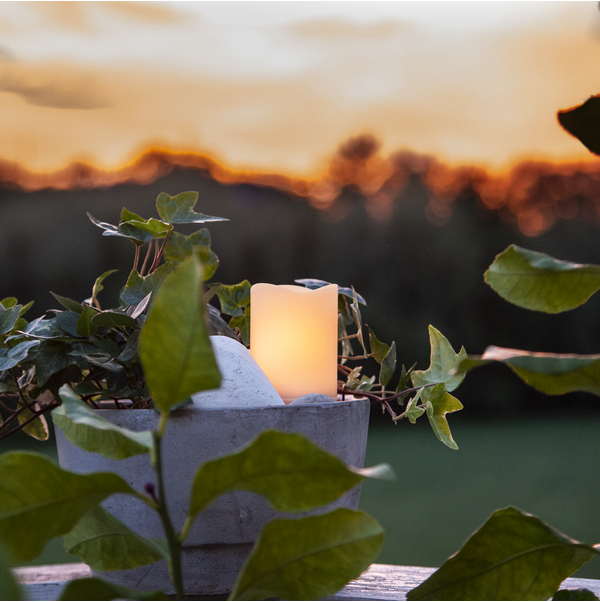 LED Grablicht Flame candle
