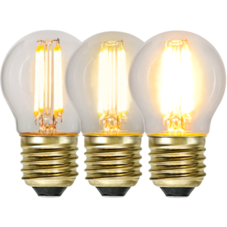 LED-Lampe E27 G45 Soft Glow 3-step memory