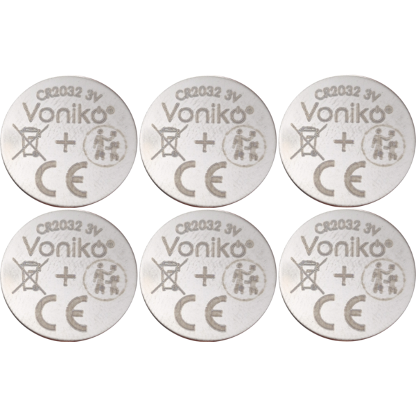 Batterie 6er Set CR2032